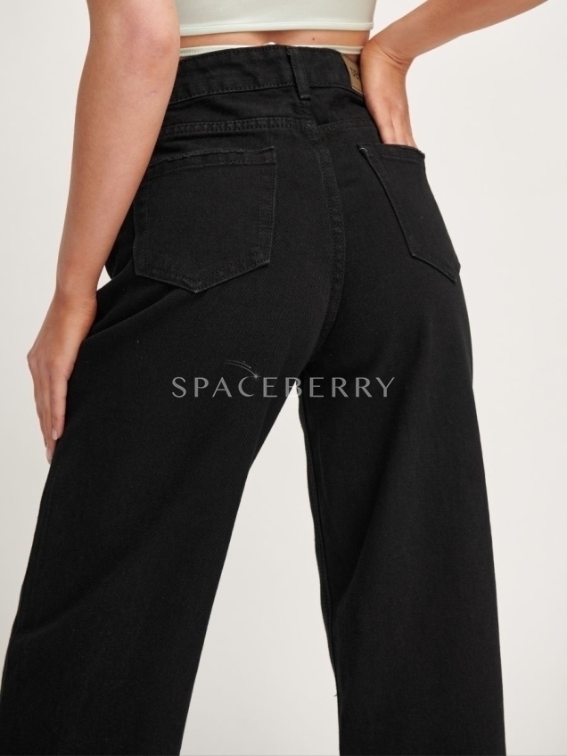 Женские классические широкие джинсы клеш